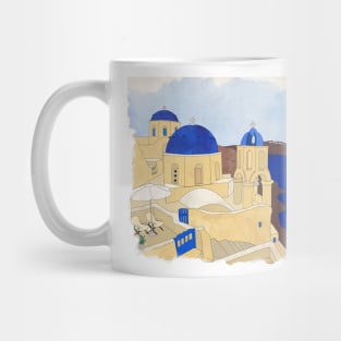 Santorini, the Greek jewel of Aegean Sea Mug